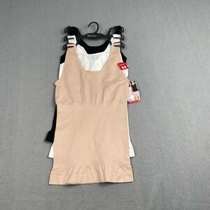 Skinnygirl Women's size M Scoop Neck Seamless Camisole, 3-Pack Smoother & Shaper